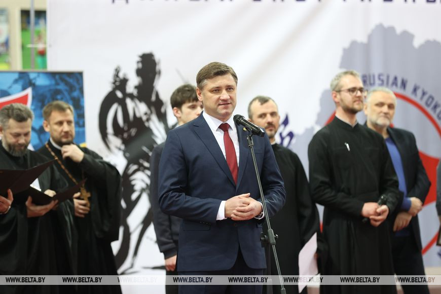 Министр антимонопольного регулирования и торговли, председатель Белорусской федерации каратэ Алексей Богданов
