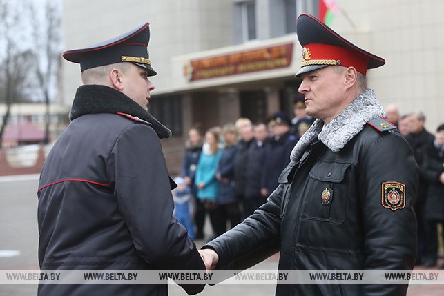 Игорь Шуневич поздравил сотрудников Гродненской милиции с праздником