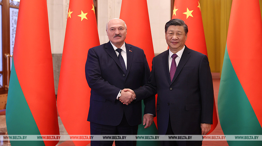Президент Республики Беларусь Александр Лукашенко и Председатель Китайской Народной Республики Си Цзиньпин