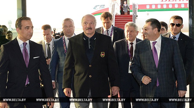Александр Лукашенко прибыл в Азербайджан