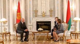 Александр Лукашенко на встресче с Майей Гойкович