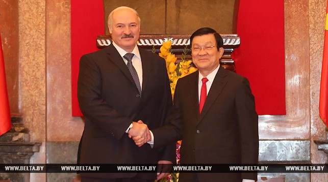 Александр Лукашенко и Чыонг Тан Шанг