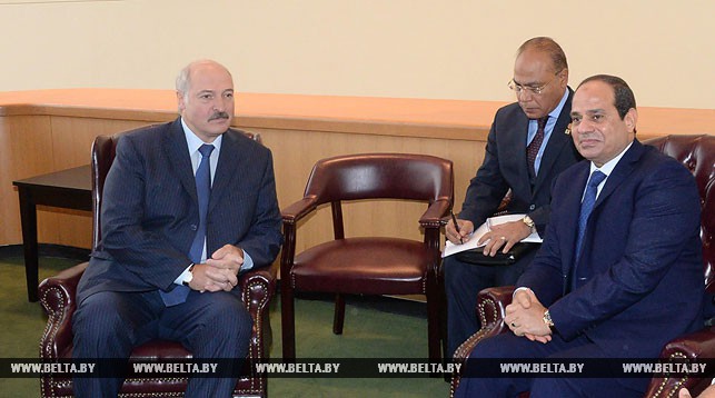 Александр Лукашенко и Абдель Фаттах аль-Сиси