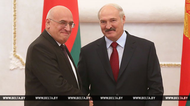 Мартиньш Вирсис и Александр Лукашенко