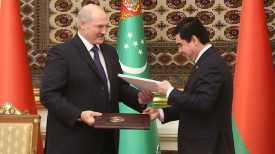 Александр Лукашенко и Гурбангулы Бердымухамедов