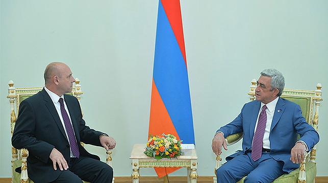 Игорь Назарук и Серж Саргсян. Фото с сайта president.am