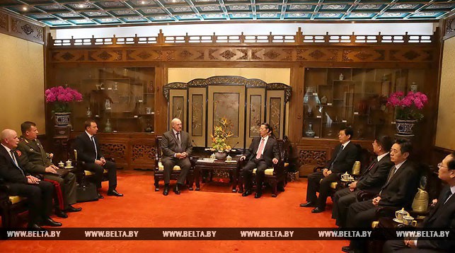 Во время встречи Александра Лукашенко и Чжан Гаоли