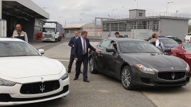 Во время посещения предприятия Maserati в Турине