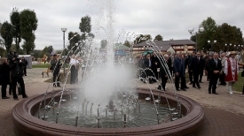 Новый фонтан в Толочине