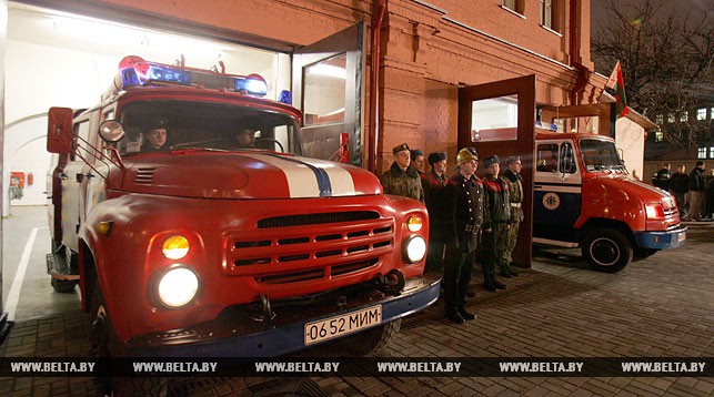 Старейшего здание пожарного депо Беларуси находится в центре Минска на улице Городской Вал