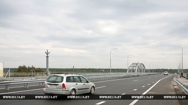 Мост через Березину на дороге М-4 Минск-Могилев.
