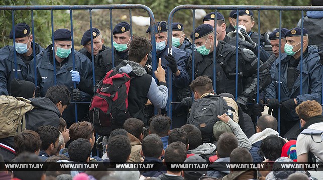 Беженцы на сербско-хорватской границе