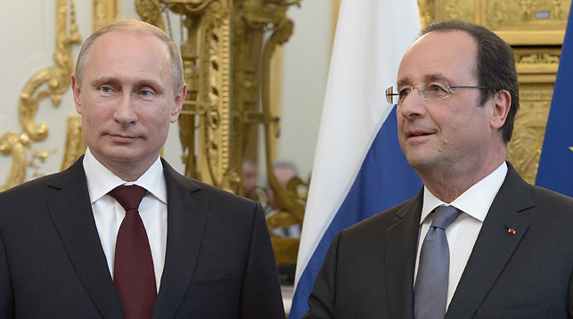 Путин и Олланд