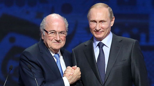 Йозеф Блаттер и Владимир Путин. Фото "Спорт-Экспресс"