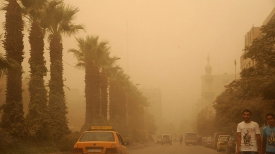 Песчаная буря в Сирии. Фото: AP