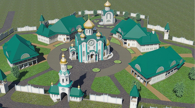 Макет Свято-Елисеевского Лавришевского мужского монастыря