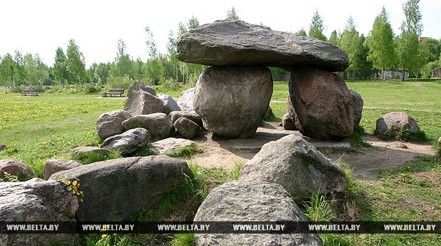 В парке-музее камней в Минске