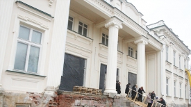 Во дворце Друцких-Любецких идет реставрация. Фото из архива