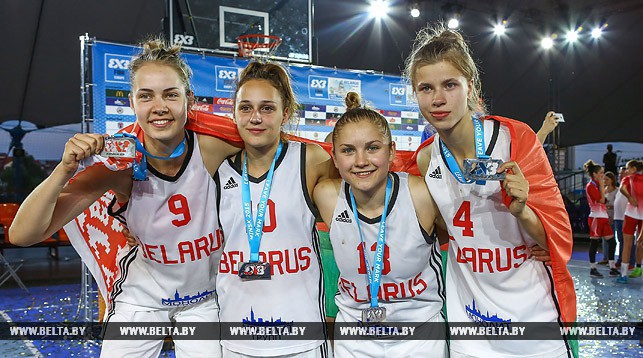 Серебряные призеры чемпионата Европы 3х3 (U-18) сборная Беларуси.