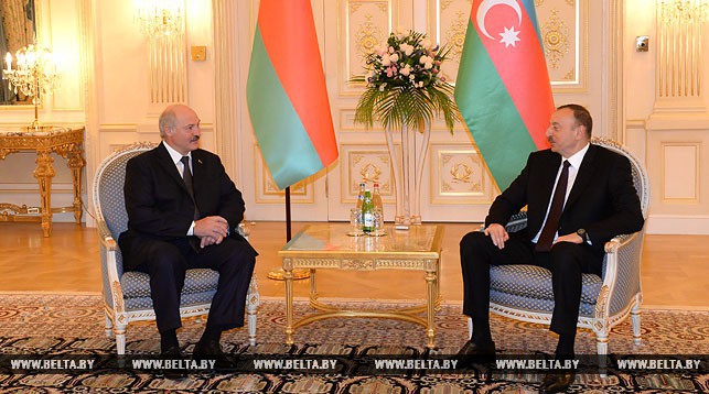 Александр Лукашенко и Ильхам Алиев. Фото из архива.