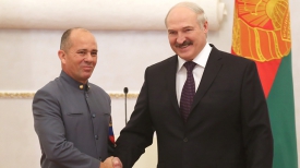 Александр Лукашенко принял верительные грамоты Чрезвычайного и Полномочного Посла Венесуэлы в Беларуси Хосе Боггиано Периччи
