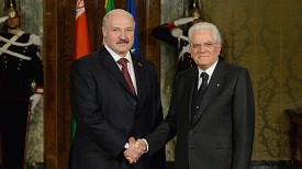 Александр Лукашенко и Серджо Маттарелла
