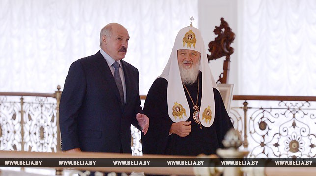 Александр Лукашенко и Патриарх Кирилл