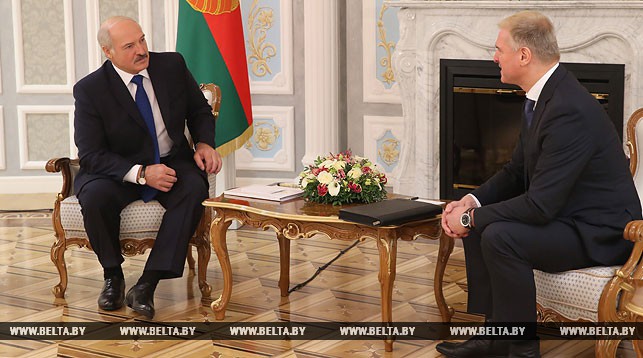 Александр Лукашенко и Йенс Хенкель