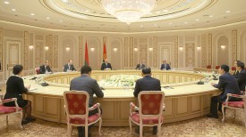 Во время встречи Александра Лукашенко с делегацией Народного правительства провинции Хунань (КНР)
