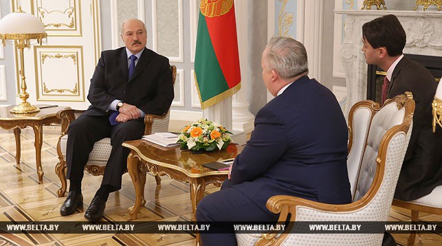 Александр Лукашенко и Кент Харстед