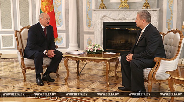 Александр Лукашенко и Эвалдас Игнатавичюс
