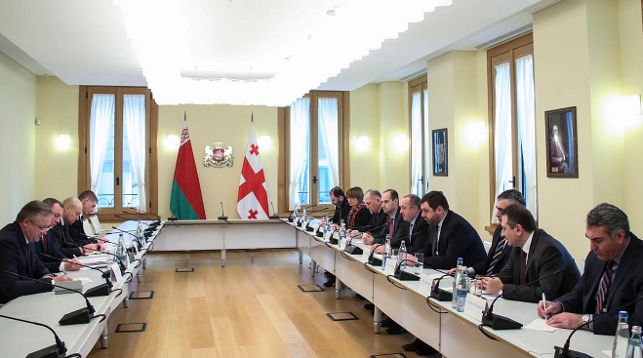 Во время встречи. Фото сайта грузинского лидера