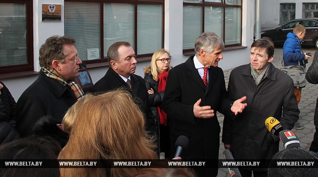 Владимир Макей во время открытия австрийского посольства в Минске