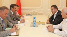 Во время встречи. Фото Совета Министров Республики Беларусь