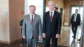 Андрей Кобяков и Сергей Собянин. Фото Совета Министров Республики Беларусь