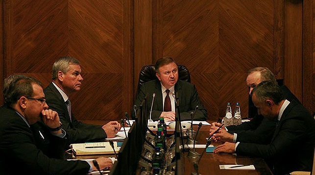 Во время заседания. Фото с официального сайта белорусского правительства
