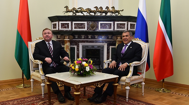Андрей Кобяков и Рустам Минниханов. Фото официального сайта Президента Республики Татарстан