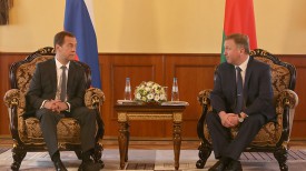 Дмитрий Медведев и Андрей Кобяков