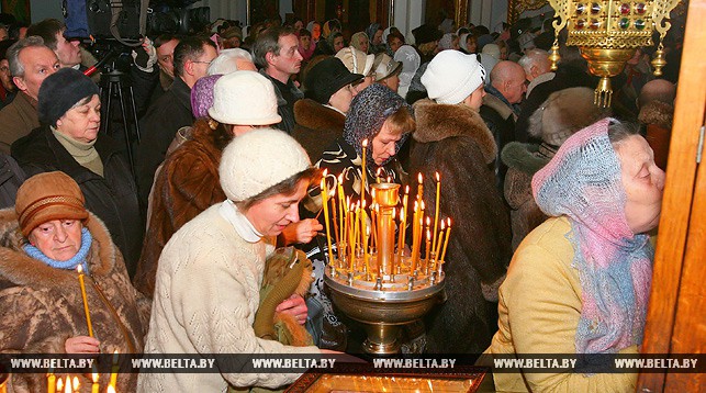 Праздничная служба в минском Свято-Духовом кафедральном соборе. Фото из архива