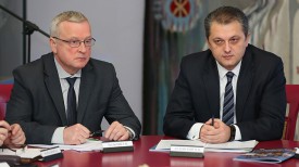 Геннадий Пальчик и Игорь Бузовский. Фото во время заседания