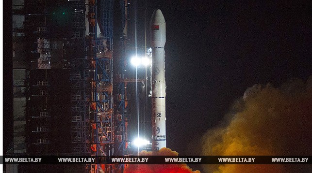 Запуск спутника "Белинтерсат-1". Фото Синьхуа - БелТА