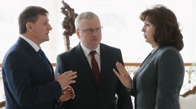 Михаил Журавков, Геннадий Пальчик и Наталья Кочанова