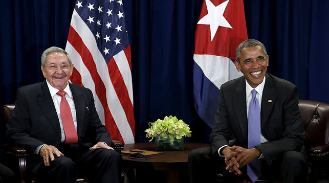 Рауль Кастро и Барак Обама