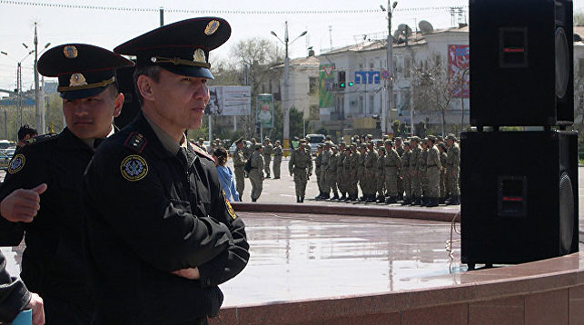 Сотрудники правоохранительных органов Казахстана. Фото из архива