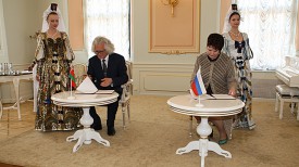 Подписание соглашения между Национальным художественным музеем Республики Беларусь и Брянским обласным художественным музеем