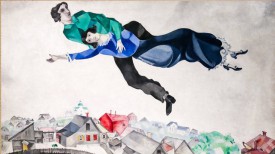 Фргамент картины Марка Шагала &quot;Над городом&quot;