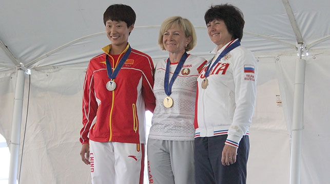Кcюли Хан, Наталья Никитюк и Любовь Екшикеева. Фото Белорусской федерации авиационного спорта