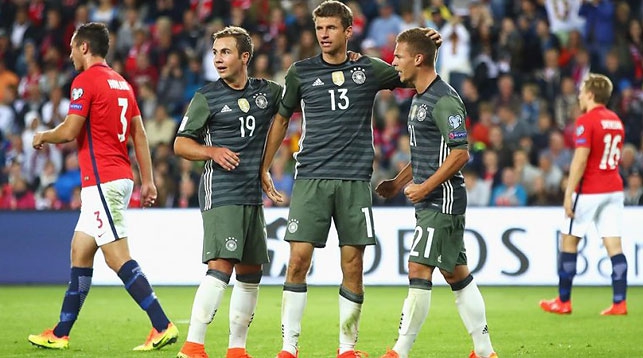 Во время матча Норвегия - Германия