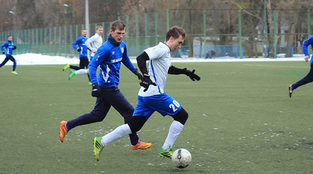 Во время товарищеского матча между "Днепром" и "Оршей". Фото официального сайта могилевского клуба