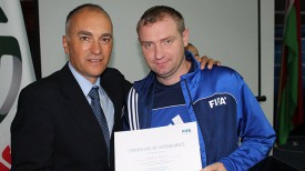 Андрей Толмач (справа). Фото Белорусской федерации мини-футбола